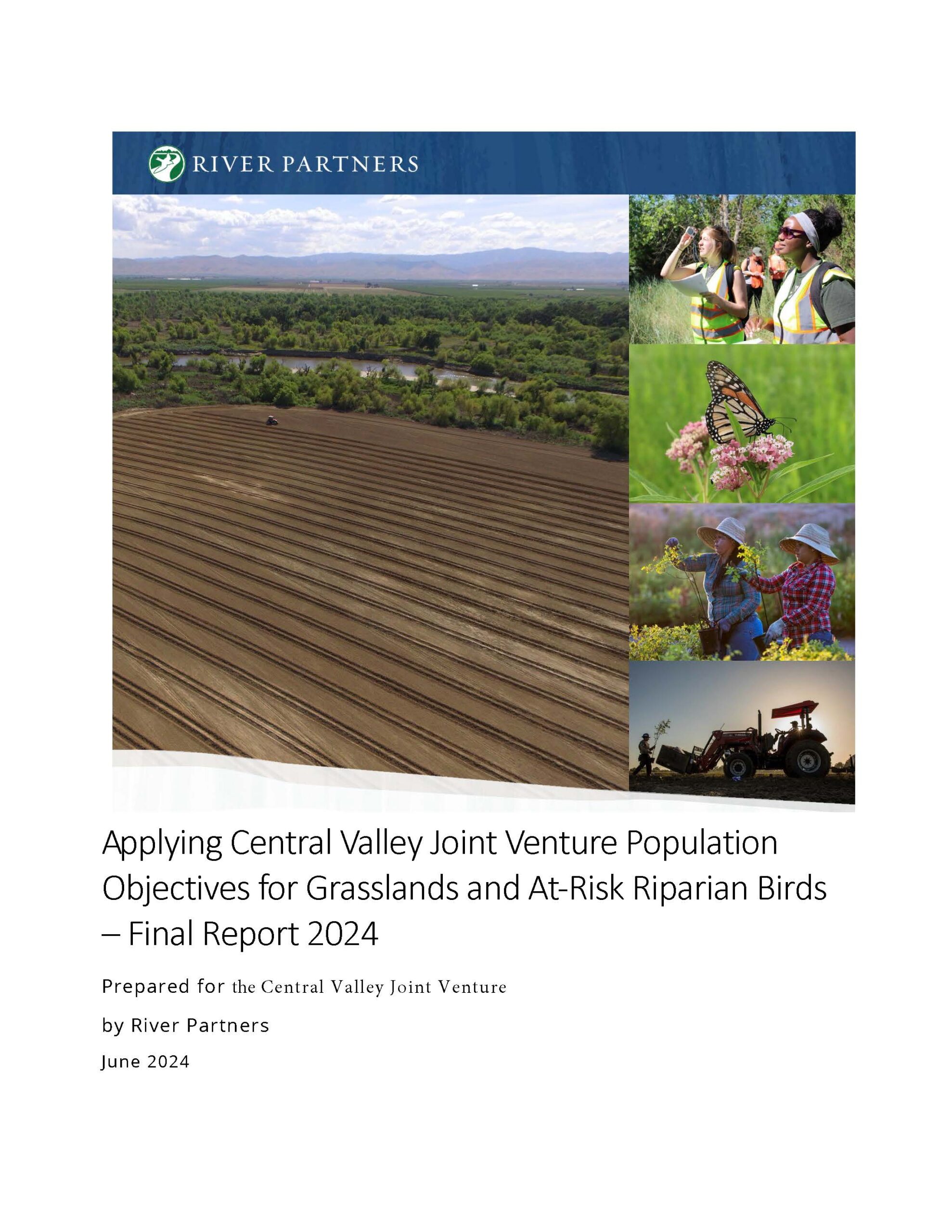 Applying Central Valley Joint Venture Population Objectives for Grasslands and At-Risk Riparian Birds Report